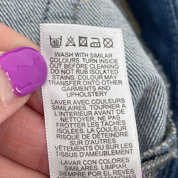 ASOS Denim High Rise Slim Straight Jeans Medium Wash NWT Women US 8 - Picture 10 of 10